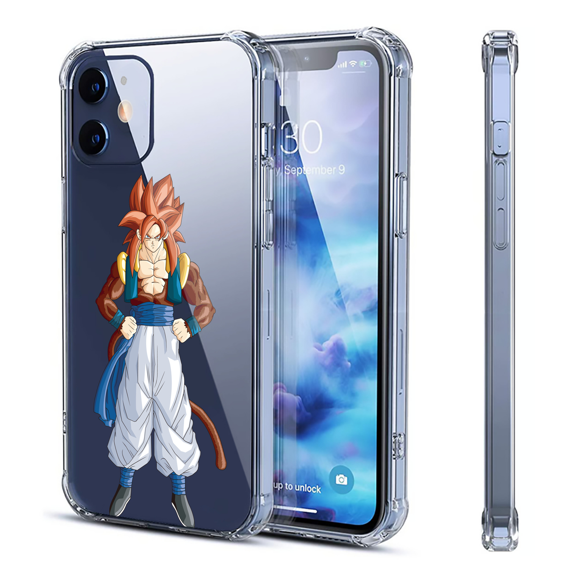 （画像用） ドラゴンボール 孫悟空（そん ごくう）Son Goku カカロット DRAGON BALL Kakarotto 【iPhone 12シリーズ対応】透明スマホケース（クリアソフトケース）